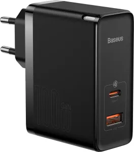 Baseus GaN5 Pro síťová nabíječka USB / USB-C 100W QC PD, černá (CCGP090201)