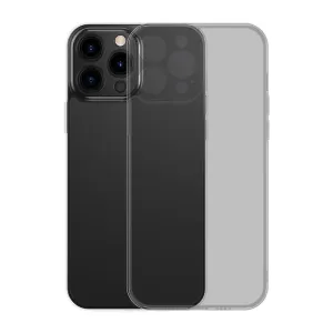Baseus Frosted Glass Case pro iPhone 13 PRO (černý) + tvrzené sklo