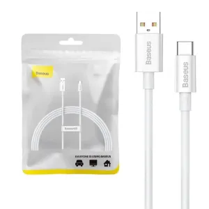Baseus Superior 100W kabel USB na USB-C 1,5 m (bílý)