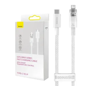 Baseus USB-C na Lightning Explorer Series rychlonabíjecí kabel 1m, 20W (bílý)