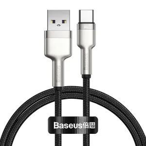 Kabel USB-C Baseus Cafule, 66 W, 1 m (černý)