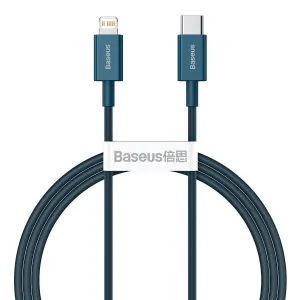Kabel USB-C na Lightning Baseus Superior Series, 20W, PD, 1m (modrý)