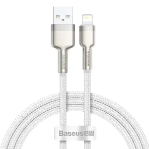 Kabel USB-Lightning Baseus Cafule, 2,4 A, 1 m (bílý)