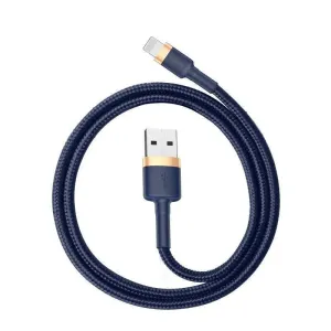 Kabel Baseus Cafule Lightning cable 2.4A 1m (Gold+Dark blue) (6953156290754)