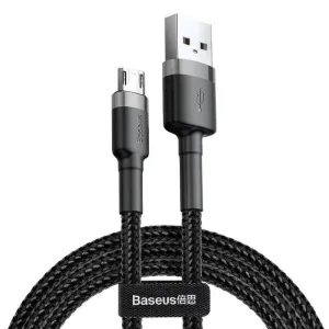 Kabel USB-Micro USB Baseus Cafule 2,4A 0,5 m (šedočerný)