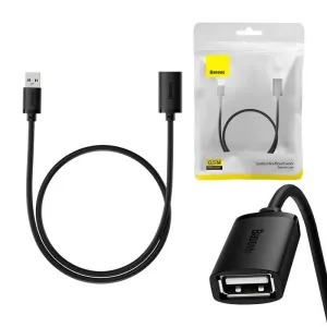 Prodlužovací kabel Baseus USB 2.0 samec-samice, řada AirJoy, 0,5 m (černý)