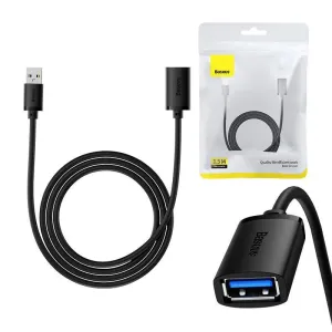Prodlužovací kabel Baseus USB 3.0 samec - samice, řada AirJoy, 1,5 m (černý)