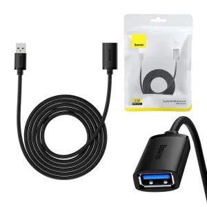Prodlužovací kabel Baseus USB 3.0 samec-samice, řada AirJoy, 3 m (černý)