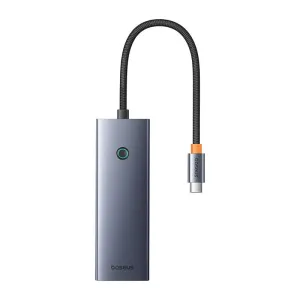 Rozbočovač 7v1 Baseus UltraJoy, USB-C - HDMI, 3xUSB 3.0, PD, SD/TF (šedý)