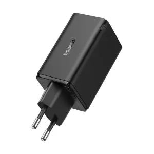 Síťová nabíječka Baseus GaN3 Pro, 2xUSB-C + USB, 65W (černá) #5770997