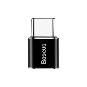 Baseus adaptér USB-C samec na MicroUSB samice 2, 4A, černá