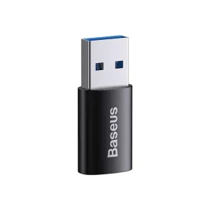 Baseus Ingenuity mini OTG adaptér USB-A 3, 1A samec na USB-C samice, černá