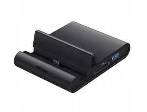 Dokovací stanice, USB-C HUB Baseus Mate Docking Pro pro smartphony, PD, 100W (černá)