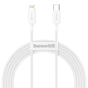Baseus Superior Series rychlonabíjecí kabel Type-C/Lightning 20W 2m bílá