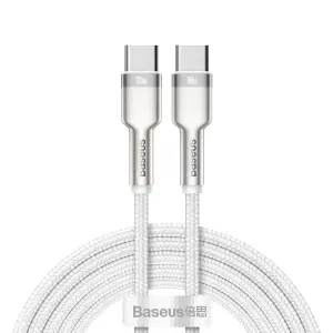 Baseus Cafule Series nabíjecí / datový kabel USB-C samec na USB-C samec s kovovými koncovkami 100W 2
