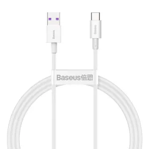 Kabel Baseus Superior Series USB na USB-C, 66W, 1m (bílý)
