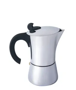BasicNature Espresso kávovar z nerezové oceli pro 4 šálky