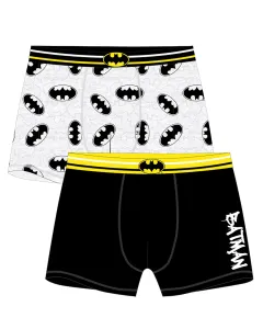Batman - licence Pánské boxerky - Batman 5333527, černá / šedý melír Barva: Mix barev, Velikost: M