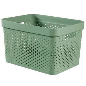 Box děrovaný Infinity recycled 245855 zelená 17l
