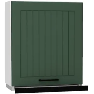 Kuchyňská Skříňka Irma W60/68 Slim Pl S černou digestoří zelená
