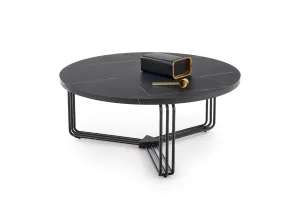 Konferenční stolek Antica černá mramor/černá