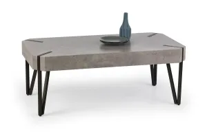 HALMAR Konferenční stolek Emily beton/černý