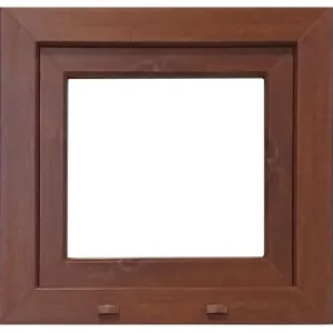 Okno sklápěcí 56,5x53,5cm bílé/zlatý dub