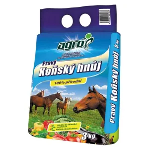 AGRO Hnojivo - pravý koňský hnůj 3 kg