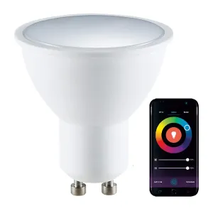 GOLDLUX (Polux) LED žárovka LED GU10 5,5W 400lm RGB  POLUX  Smart WiFi TUYA