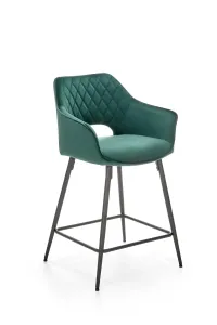 Barová židle H-107 Halmar Tmavě zelená