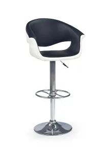 HALMAR Barová židle Irmen bílo-černá