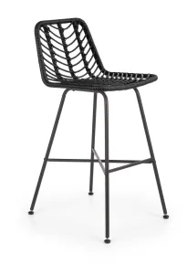 Zahradní barová židle H-97 Halmar Černá