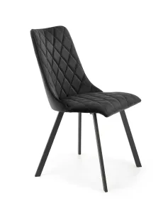 Židle K450 látka velvet/kov černá