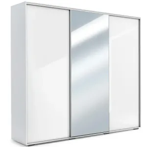 Skříň Aniela 278cm Zrcadlo Bílý