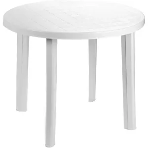 Plastový stůl TONDO, bílý