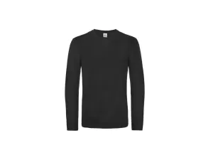 Pánské triko B&C s dlouhým rukávem - různé barvy černá,M