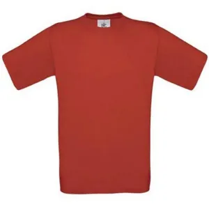 Tričko B&C - červené 4XL
