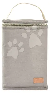 Izotermický obal Beaba Canvas Pearl Grey pro dózy na jídlo šedý