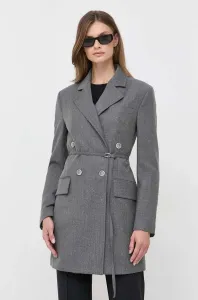 Kabát Beatrice B dámský, šedá barva, dvouřadový #5970741