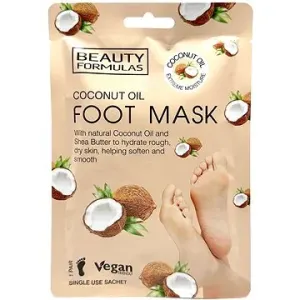 Beauty Formulas Maska na nohy s kokosovým olejem - 1 pár
