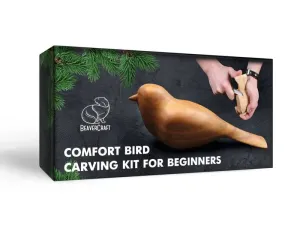 Dárková vyřezávací sada BeaverCraft DIY01 Ptáček - Comfort Bird Carving Kit