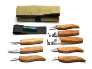 Řezbářský set BeaverCraft S08 Wood Carving Set - 8 typů nožů