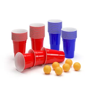 BeerCup Nadal, 16 Oz, Red & Blue Party Pack, kelímky, dvě barvy, včetně míčků a pravidel #760631