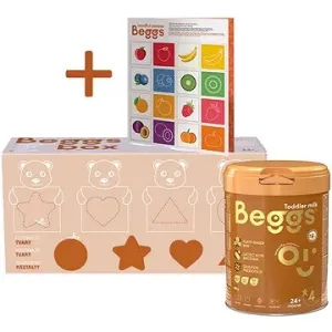 Beggs 4 batolecí mléko 2,4 kg (3× 800 g), box+ pexeso
