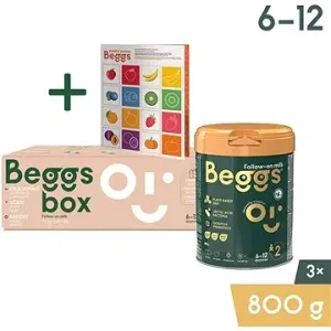 Beggs 2 pokračovací mléko 2,4 kg (3× 800 g), box+ pexeso #5730840