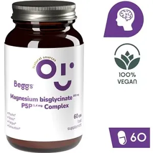 Beggs Magnesium bisglycinate 380 mg + P5P COMPLEX 1,4 mg, 60 kapslí