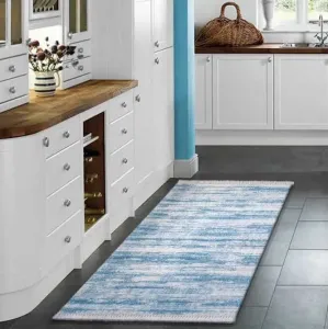 Moderní kuchyňský koberec v modré barvě #2130357