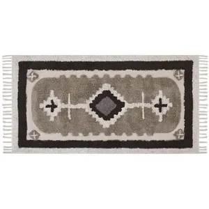 Bavlněný koberec 80 x 150 cm béžový GEYVE, 305319