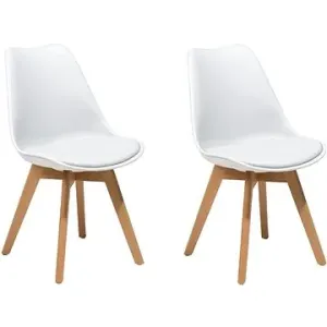 Sada dvou bílých jídelních židlí DAKOTA II, 70871
