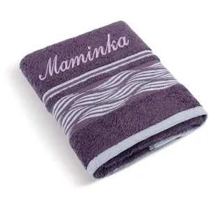 BELLATEX s.r.o. Froté ručník 50×100 Vlnka 72/120 s výšivkou Maminka